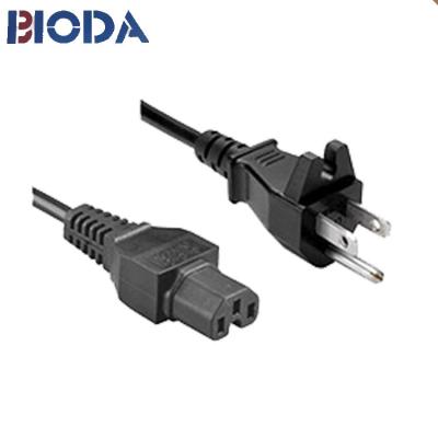 China Home Appliance 3 Cores 15A 125V 3 Pin European Standard AC Power Cord Male Female Retractable Connector for sale