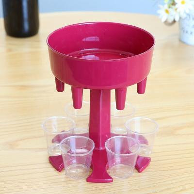 China Home Party 6 Way Shot Dispenser Free Shipping Rack For Pet Supply for sale