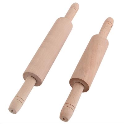 China Wholesale Eco Friendly Sustainable Home Solid Wood Dumpling Kitchen Beech Dough Rolling Pins for sale