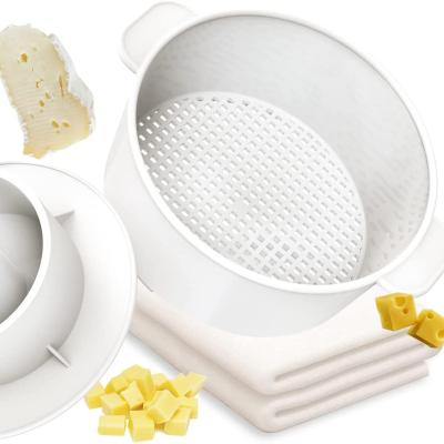 China Sustainable Cheese Production Kit Cheese Set For Reusable Press Cheese Maker for sale