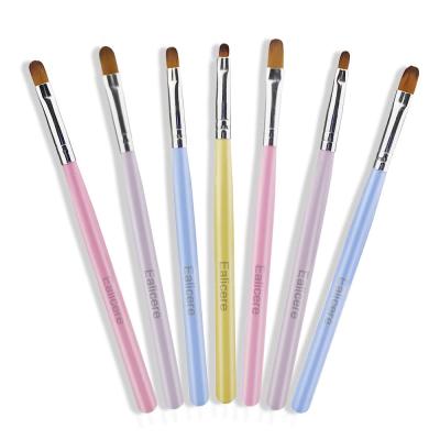 China Custom Soft Synthetic Hair Nail Art Brush High Quality Gel Nail Art Brush Gel Pen Drawing Acrylic UV Nail Tip Box for sale