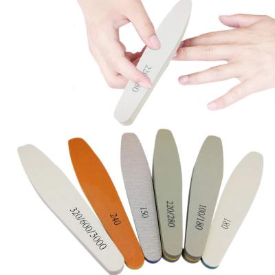 China Nail Salon Professional 6 Pcs/Set Natural Nail Polisher Tool Manicure Nail Buffer Washable File Pad for sale