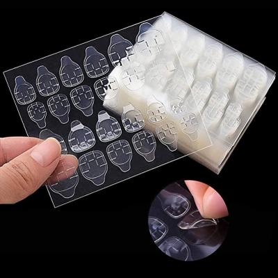 China Easy Apply Wholesale Nail Art Tool Transparent Jelly Glue Decoration Waterproof Press On Nails Stickers for sale