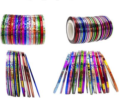 China Nail Art Decoration Metallic Yarn Line Rolls Tape Manicure Decoration Adhesive Silk Sticker Barring for sale