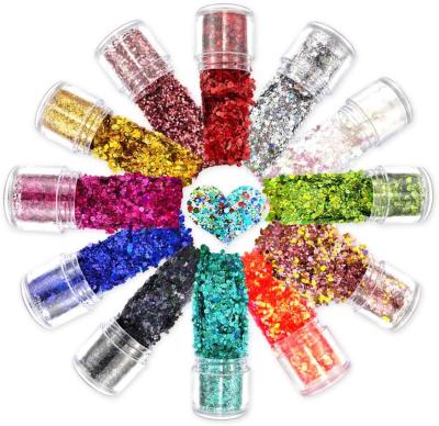 China Excellent Nail Art Effect 2021 New Cosmetics Nail Makeup Stars Glitter Valentine Nail Glitter Multicolor Stars Glitter for sale