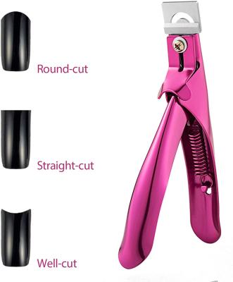 China Durable U-shaped French Edge Clipper Extension Nail Style Artificial Acrylic False Nail Tip Cutters for sale