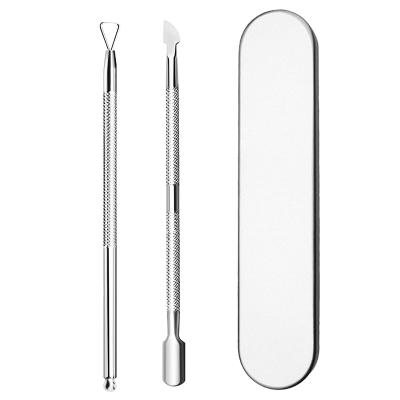 China Eco-friendly Nail Cuticle Pusher Set Cuticle Trimmer With Cuticle Dead Skin Pushers Kit Pusher for sale