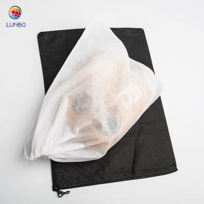 China Economical Eco - Friendly Non Woven Storage Shoe Bag With Drawstring for sale