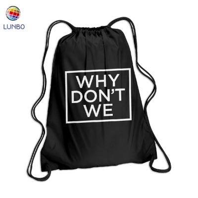 China Eco - Friendly Polyester Drawstring Bag Backpacks Custom 210D Polyester Drawstring Bag for sale