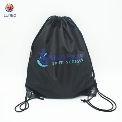 China Customized Eco - Friendly 210D Polyester Drawstring Bag For Swimming School for sale