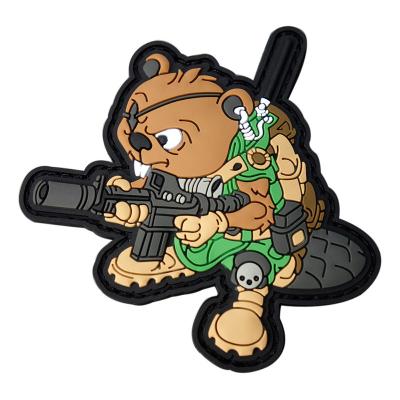 China cheap factory price 3D custom your own logo gun pvc patch for sale