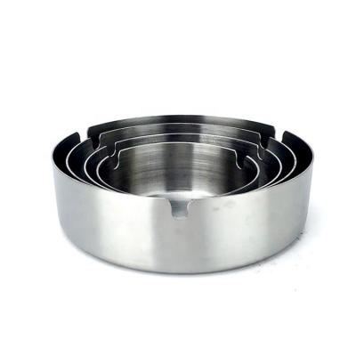 China Cool Luxury Printed Eco - Friendly Silver Stainless Steel Cigar Ktv Ashtray for sale