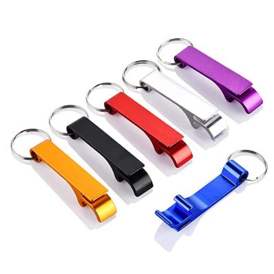 China Sustainable Promotional Custom Beer Bottle Opener Metal Key Chain With Logo for sale