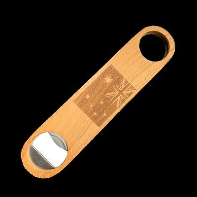 China Viable Custom Logo Wooden Beer Bottle Opener for sale