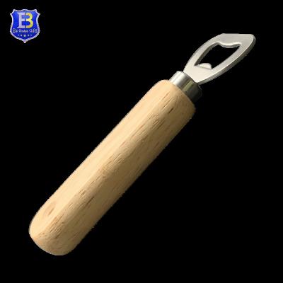 China Viable custom logo wooden bottle opener for beer for sale