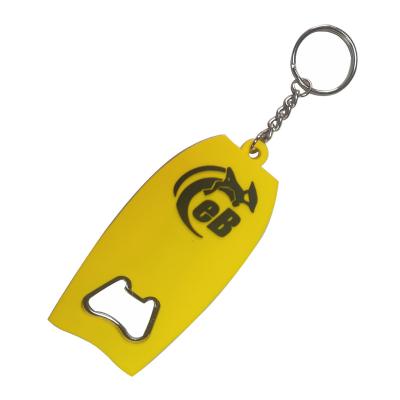 China Durable Custom Soft Magnetic Coated PVC Beer Bottle Opener Zinc Alloy for sale