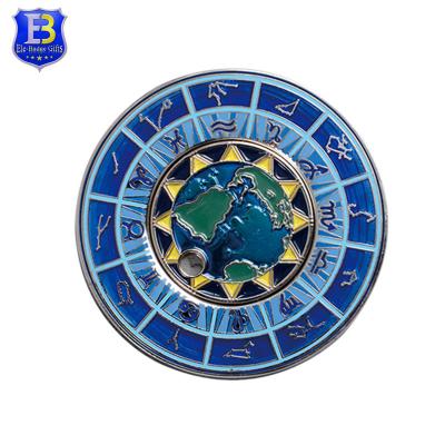 China Europe Custom Logo High Quality Translucent Synthetic Enamel Coin For Collection for sale