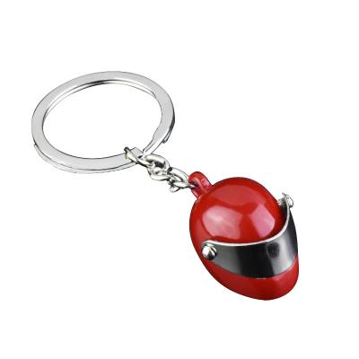 China Custom Motorcycle Helmet Cartoon Fashion Souvenir Metal Key Chain / Helmet Key Chain for sale