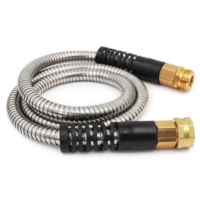 China High Durability Metal Most Trustworthy 2020 Latest Manufacturer 5Ft Stainless Steel Metal Flexible Garden Water Hose Coil for sale