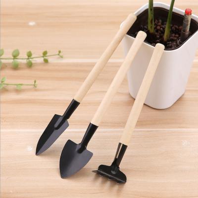 China Mini Garden Gardening Tools Mini Plant Handle Garden Woodworking Tool Kit Modern Three-Piece Potting Tools for sale