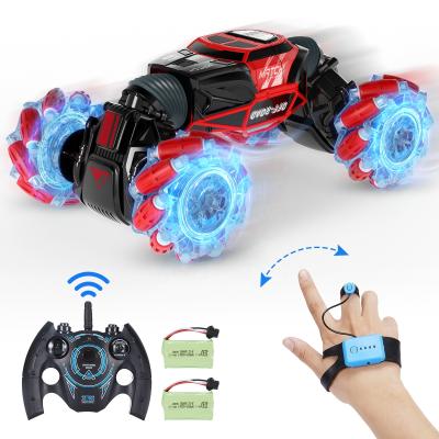 China RC Hobby 2 Batteries RC Cars 4WD 2.4GHz Off-road Remote Control Fast Stunt Car, 1:16 RC Drift Cars 360 Double Sided Shakes for sale