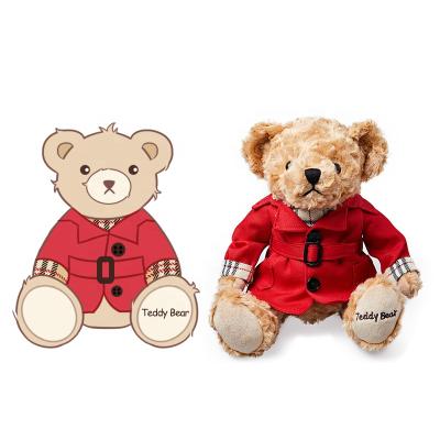 China Custom Plush Toy Bear Dressed Teddy Bear Hot Selling Plush Toy for sale