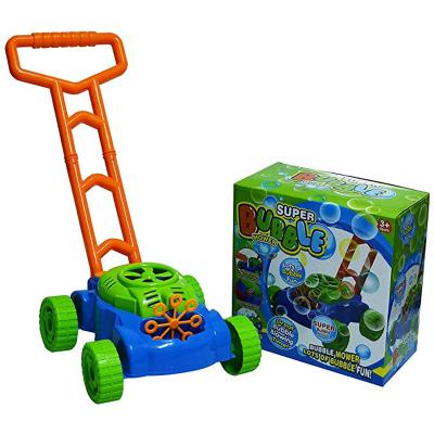 China Outdoor Fun Automatic Bubble Lawn Mower Summer Bubble Blowing Children's Toys Push Toys Included Outdoor Bubble Solution Game Toys Birthday Gift For Child for sale