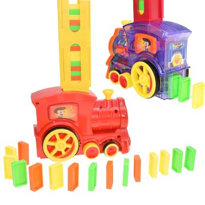 China Toy Dominoes electronic educational children's toys are automatically put into the electric train building blocks for sale