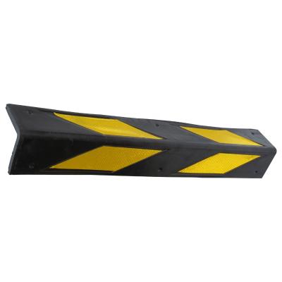 China Modern Reflective Parking Lot Garage Rubber Corner Guard for sale