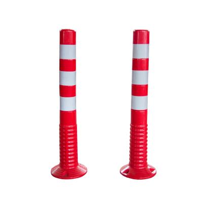 China Safety Warning 75CM Road Traffic Flexible PU Mail Road Reflective Warning Draftsman for sale