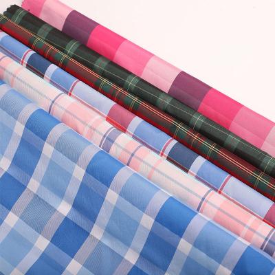 China One Side Viable Wholesale Custom Polyester Plaid Peach Skin Sanding Cloth For Tablecloth Uniforms for sale