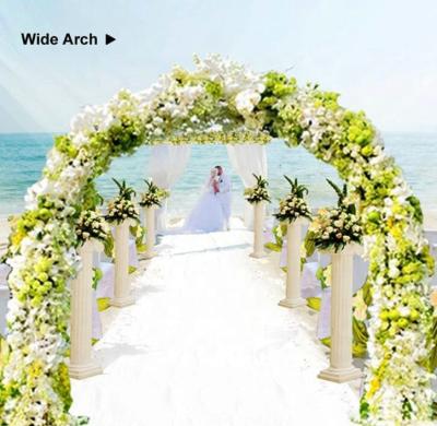 China Easily Assembled Metal Pergola Shaft, Freely Assemble 2 Sizes, Metal Arch Wedding Garden Party Decoration Bridal Shaft for sale