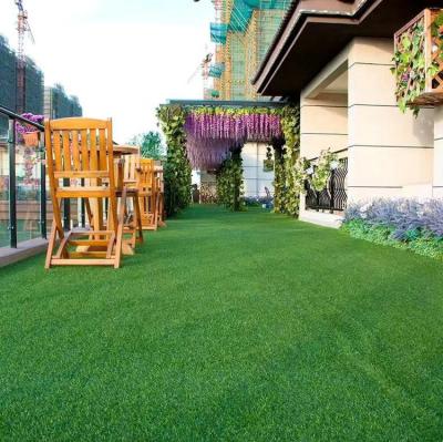 China For Home Premium Artificial Realistic Fake Grass Lawn Luxury Synthetic Thick Turf - Perfect for Indoor/Outdoor Landscape, Green for sale