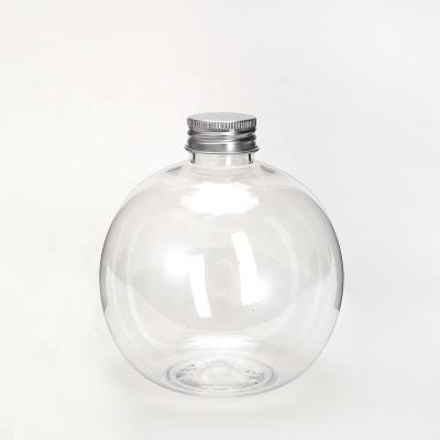 China 400ml Beverage Bulb Beverage Tea Water Plastic Beverage Bottle With Plastic Sealing Cap For Home Cafe Decor Flower Vase Idea Gift for sale