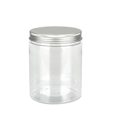 China Factory 500ml Wide Mouth Plastic PET Jar Food Grade Jars Candy Peanut Container for sale