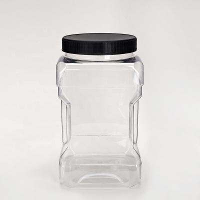 China Food 3000ml 1 Gallon Food Grade Air Tight Wide Mouth Container Easy Handles for sale