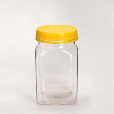 China 400ml Square Pet Food Bottle Pet Plastic Jar Container Plastic for sale