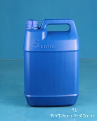 China 5L Square HDPE Chemical Plastic Container for sale