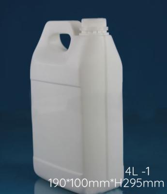 China 4L Square HDPE Chemical Plastic Container for sale