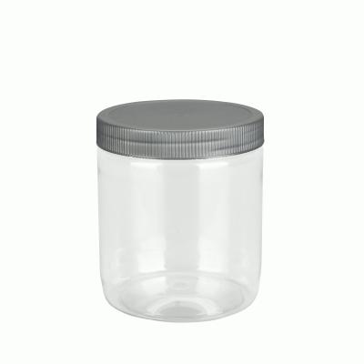 China Farms 20Oz Cylinder Plastic Bottle With Lid Food Packaging for sale