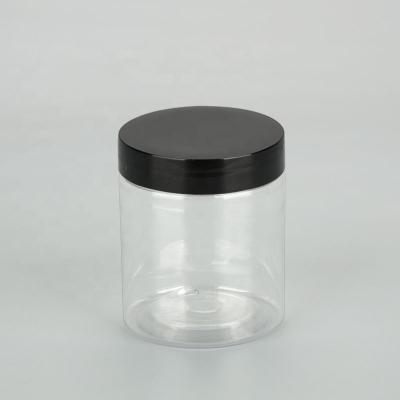 China Round 80ml PET Cosmetic Bottle Cream Plastic Jar With Plastic Lid for sale