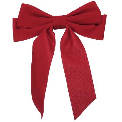 China Factory Price Best Beauty Fashion Hair Bow Ribbon Elastic Hair Velvet Color Bow Ribbon Custom Accessories Wholesale Women Elastics for sale