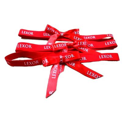 China Floral Wholesale Customization Pre Tied Elastic Band Ribbon Bow for Gift Wrapping for sale