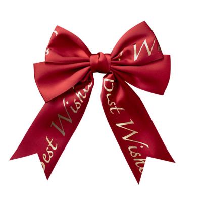 China Beautiful best price new factory design custom color style pre-tied satin ribbon bow per products for gift wrapping decoration for sale