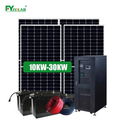 China Commercial 10kw Off Grid Solar Power System 20kw 15kw 30kw Solar Power System Off Grid 10kw Solar Panel System With Batteries for sale