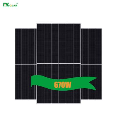 China High Efficiency 670w 660w 650w 640w Monocrystaline Silicon Photovoltaic Solar Module Solar Panel 700watt Solar Module for sale