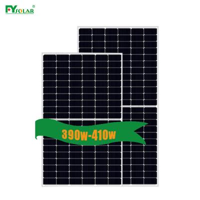 China Half FY 210mm solar power system cut off PV solar panels 400w 400watt solar power paneles solares 390w 410w 400w for sale