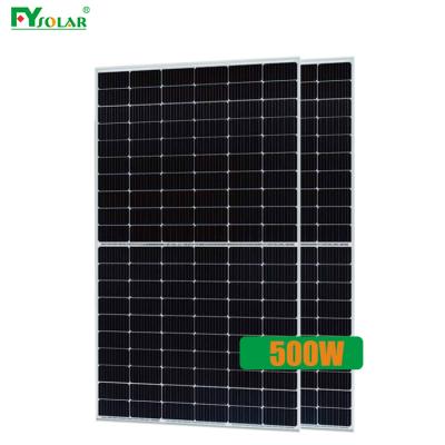 China Solar Power System FY 500 Watt Solar Panel 500w 490W Solar Panel Point Top 510W Monocrystalline Solar Panels for sale