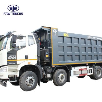 China Faw 8*4 New Chinese Dump Truck Factory 10-15t Heavy Truck Dump Truck Diesel > 8L for sale