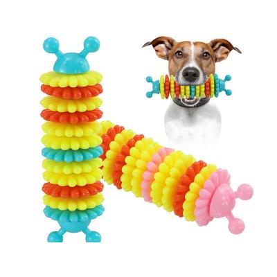 China Big Toys Daily Dog Interactive Toys Bite Resistant Treat Dispensing Indestructible Teeth Cleaning Rubber Durable Dog Dental Chew Toys for sale